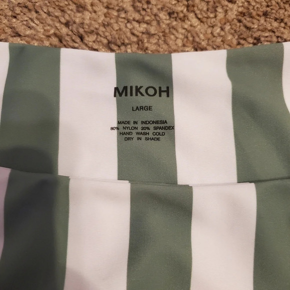 Mikoh Retro Stripe Maui Bondi 2 Swim Bottoms L - Picture 4 of 6